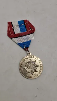 Medaljen udgivet i anledning af 350-års jubilæet for Den Kongelige Livgarde, som blev grundlagt i 1658