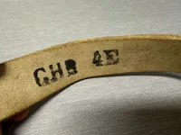 Original Godt stemplet GHR bælte 1894 dateret