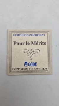 Pour le merit (GODÉ) efterkrigs