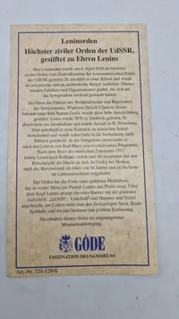 Leninordenen (GODÉ) efterkrigs