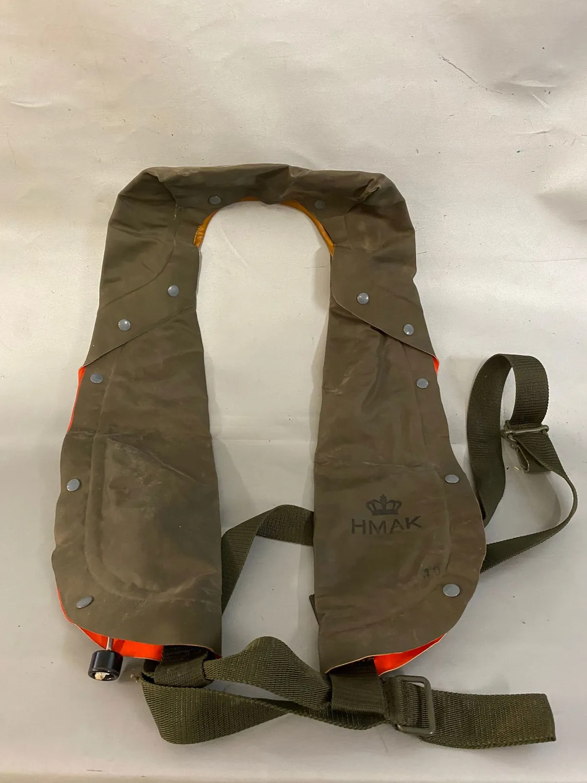 Original pilot redningsvest fra flyvevåbenet