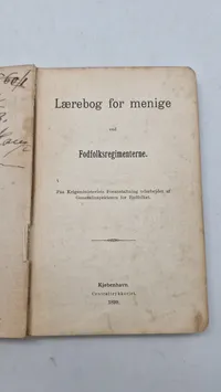 Lærebog for menige ved fodfolksregimenterne, 1899
