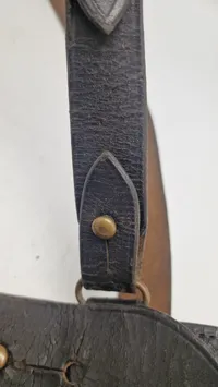 Originalt M/23 politi Sam Brown bælte med skrårem før 1944