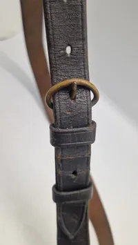 Originalt M/23 politi Sam Brown bælte med skrårem før 1944