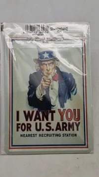 US Army metal skilt, efterkrigs