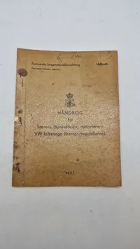 Håndbog
for
hærens (flyvevåbnets) motorførere VW folkevogn (transportmodellerne)