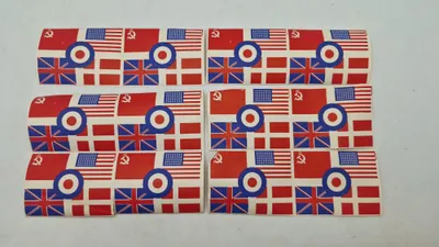 Samling originale mærkater fra maj dagene 1945