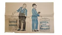 Sjælden original Valgplakat nederste del mangler