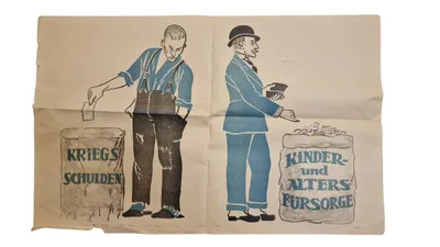 Sjælden original Valgplakat nederste del mangler