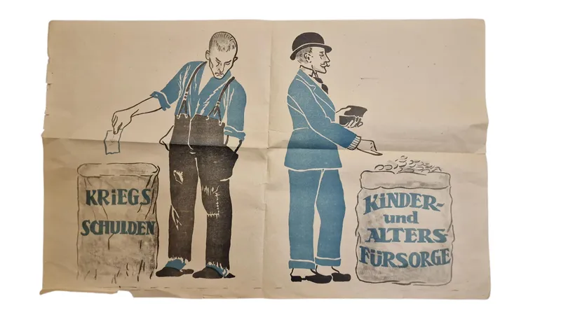 Sjælden original Valgplakat nederste del mangler