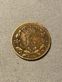 Original dansk skilling rigsmønt