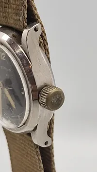 Originalt Tidligt tysk pilot Uhr fra 1930 med mekanisk optræk
