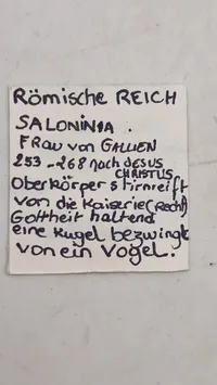 Original romersk mønt (Data findes på sidste foto)