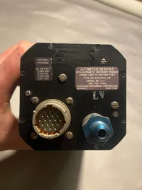 Originalt tysk produceret Altimeter - producent: Kollsman (højdemåler til flyvemaskine)