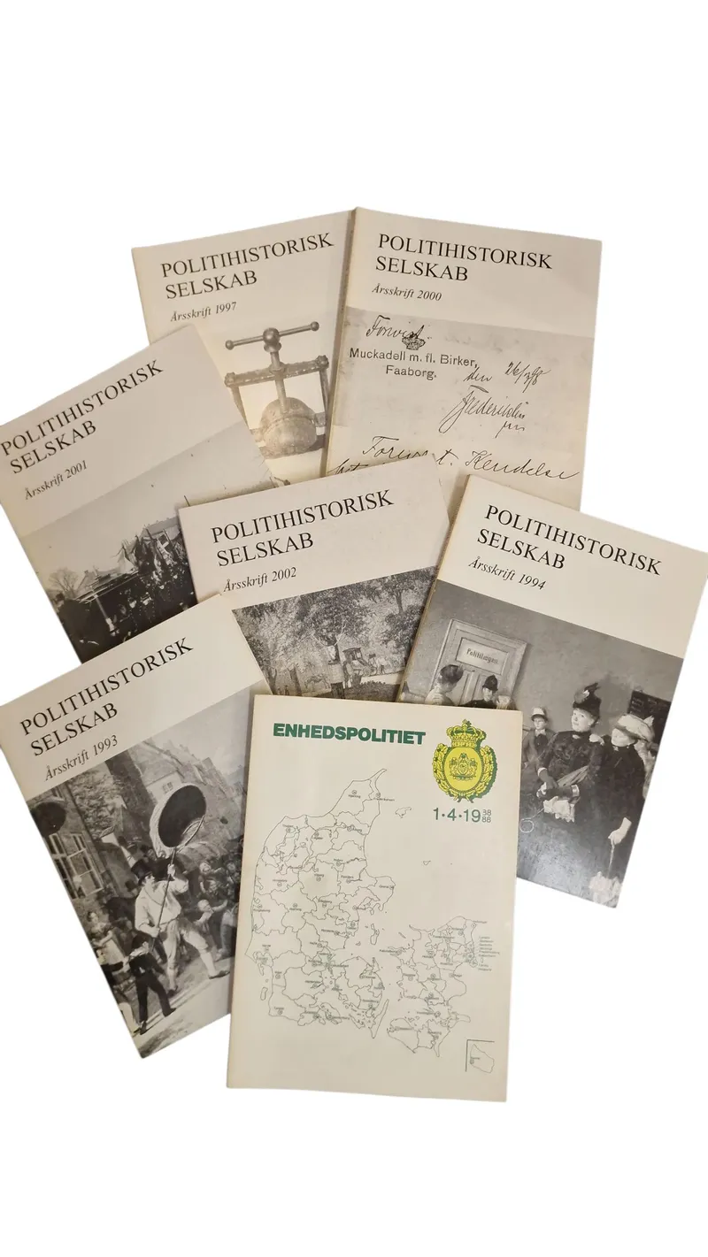 Politihistoriske selskab, årsskrifter og Enhedspolitiet
