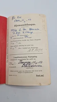 Soldaterbog, bl.a indtegning fra fodfolkets kornet og løjtnantskole