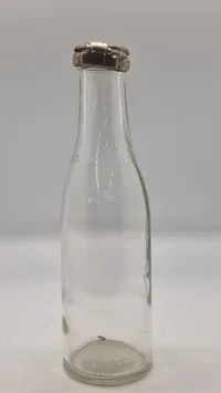 Dk klar mælkeflaske 0,5 liter - med patent-lukke påsat