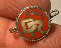DR pins fra ww2 af sterlingsølv