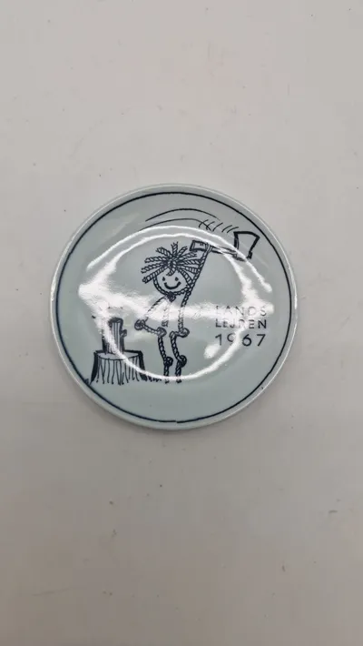 Sjælden Royal Copenhagen Plakette (Plaquette) fra 1967, der mindes spejdernes landslejr