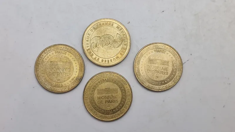 Jubilæums mønter fra Monnaie de Paris, som er det franske nationale møntværk