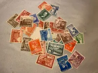 Samling originale tyske ww2 frimærker