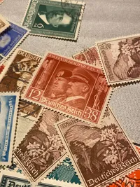 Samling originale tyske ww2 frimærker