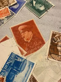 Samling originale tyske ww2 frimærker