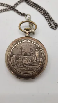 Lommeur med kasse af sølv (0800)
