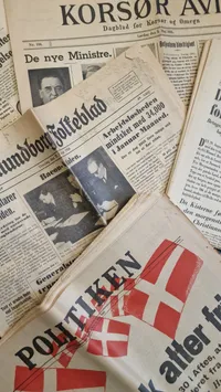Samling originale danske befrielses aviser