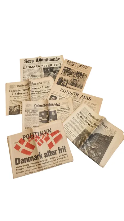 Samling originale danske befrielses aviser
