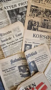 Samling originale danske befrielses aviser