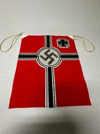 Krigsmarineflag, sølvstukket, originalt ?? Veteran ??