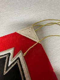 Krigsmarineflag, sølvstukket, originalt ?? Veteran ??