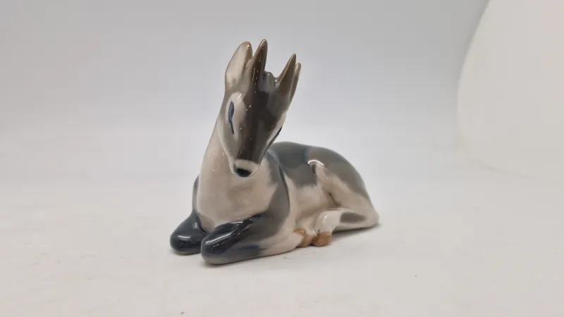 Knud Kyhn figur - porcelæn, rådyr, Royal Copenhagen, Danmark
