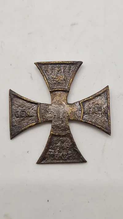 Tysk WW1 kors jordfund