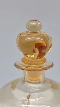Jacob E Bang klukflaske med Gisselfelt glas
