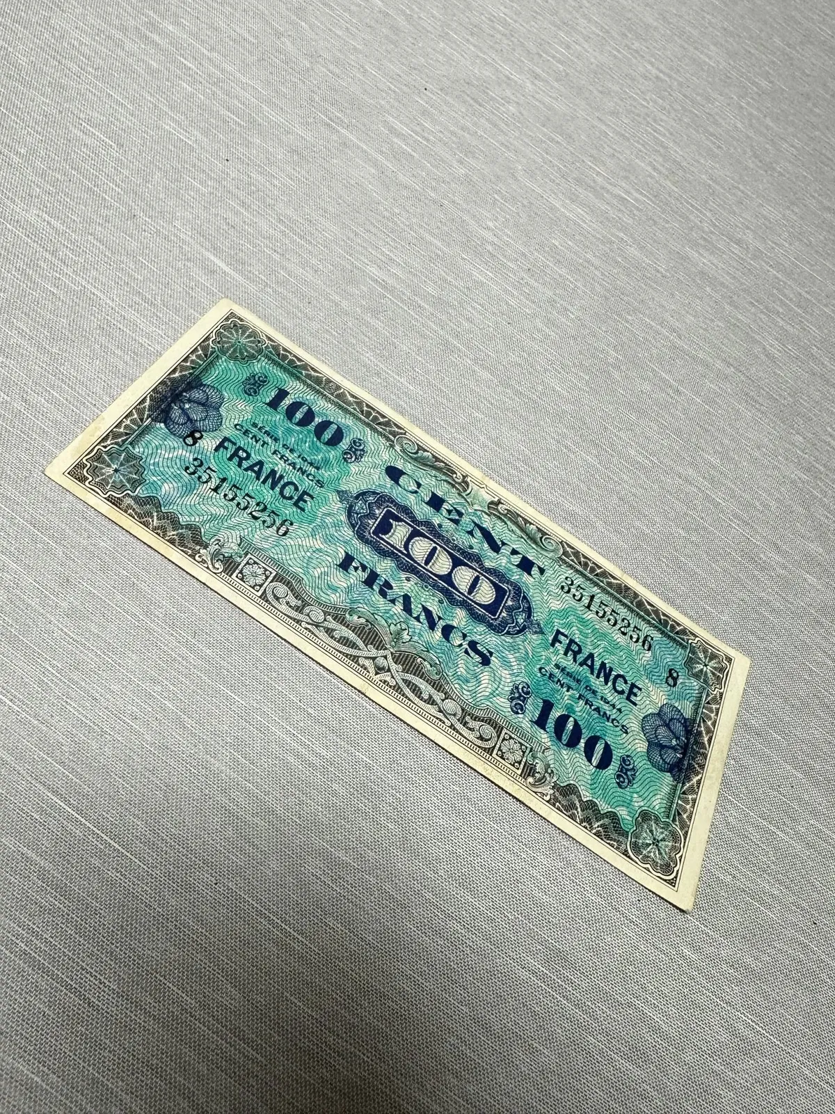 Original US WW2 D dag pengeseddel 1944