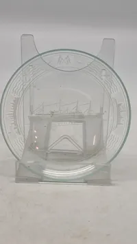 Glas plakette med motiv af Jutlandia