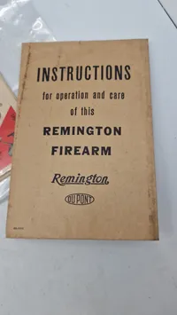 Penn Reels Catalog 35B instruktions- og reparationsreservedelsliste, og Remington hæfte