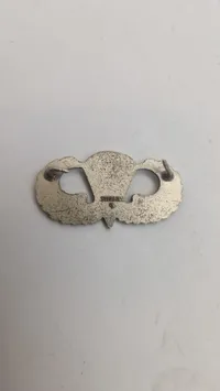 Original ww2 amerikansk vinge af sterlingsølv, og dansk regimentsmærke