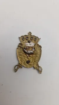 Original ww2 amerikansk vinge af sterlingsølv, og dansk regimentsmærke