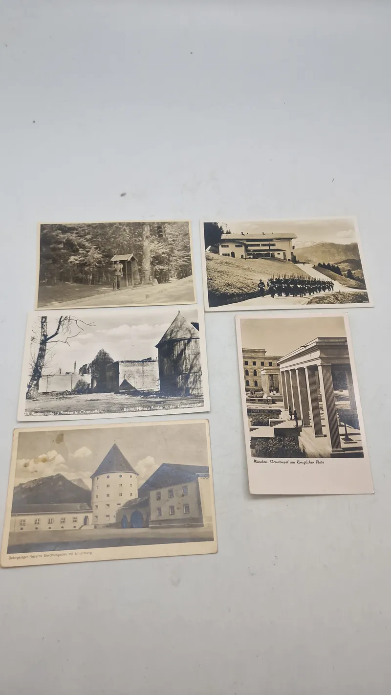 Samling originale tyske ww2 postkort ( et med Berghof, Adolf Hitlers feriebolig i Obersalzberg)