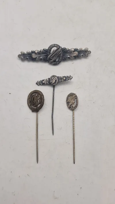 Originale tyske faldschirmsjäger pins og sportsspin (57 version)