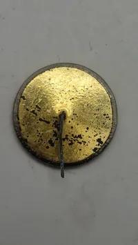 Original pin med portræt af Christian X og dronning Alexandrine af Danmark