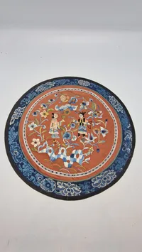 Originalt 18 tals kinesisk broderi silke