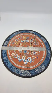 Originalt 18 tals kinesisk broderi silke