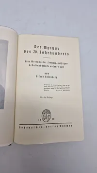 Original bog - Der Mythus des 20. Jahrhunderts af Alfred  Rosenberg