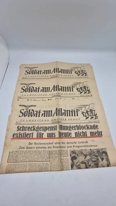 3 originale eks af Soldat am Atlantik, ww2
