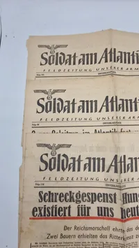 3 originale eks af Soldat am Atlantik, ww2