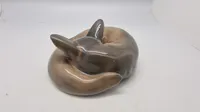 Royal Copenhagen "Curled Fox" (Krøllet ræv) porcelænsfigur, model 438